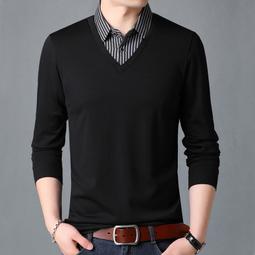大碼假兩件針織開衫女2024早秋新款胖mm寬鬆顯瘦洋氣減齡上衣外套 歷史價格詳細信息