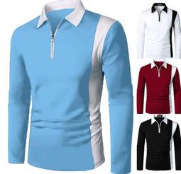 拼色翻領緊身男裝Polo衫T恤 男潮牌高級撞色新款男士短袖緊身有領-22號穿搭 歷史價格詳細信息