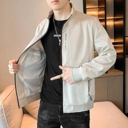 男士外套商務外套立領夾克休閒夾克夾克 夾克外套男春裝春季新款立領男裝上衣男款衣服春秋款-潮男服飾 歷史價格詳細信息