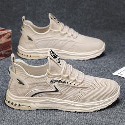 夏季新款鞋子耐磨透氣飛織韓版百搭運動休閒鞋男士網面鞋女 歷史價格詳細信息