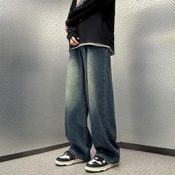 美式高街牛仔褲 春秋款男士高級感小眾設計拉鏈開叉提檔微喇長褲 歷史價格詳細信息