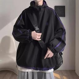 沖鋒衣外套男春秋2024新款潮牌寬松格子上衣防風防水連帽工裝夾克-zero潮流屋 歷史價格詳細信息