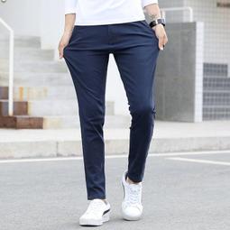 夏季薄款彈性休閒九分褲修身小腳顯瘦青年彈力休閒褲韓版修身潮流九分男休閒褲潮男必備韓風超彈性休閒褲男士褲子 歷史價格詳細信息