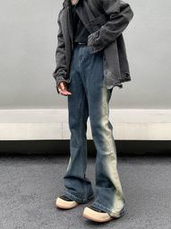 復古牛仔ku【S-5XL】牛仔ku男 牛仔長ku 休閒ku 鬆緊長ku 寬鬆垂感拖地長ku子男 歷史價格詳細信息