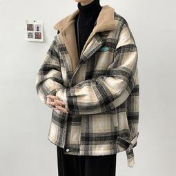 秋冬季羊羔絨外套男潮牌帥氣初中學生羊羔毛普江棉服情侶休閒衛衣 JJLM 歷史價格詳細信息