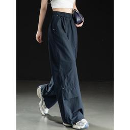 【好康】夏季薄款工裝褲男女新款休閒顯瘦寬鬆直筒闊腿高腰美式運動褲褲子 歷史價格詳細信息