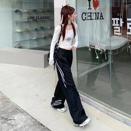 【好康】美式復古工裝背帶褲女夏季新款高腰寬鬆闊腿顯瘦休閒直筒連體褲子 歷史價格詳細信息