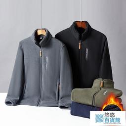 男士搖粒絨刷毛外套 抓絨衣大學T小外套外套 刷毛衝鋒衣內膽  商務休閒抓絨立領外套 大尺碼戶外動搖粒絨-品爵男装 歷史價格詳細信息