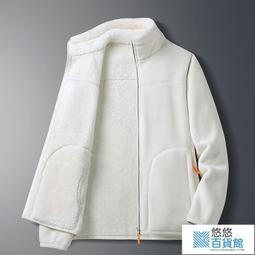 抓絨衣男搖粒絨外套上衣春秋冬裝加厚夾克開衫連帽衛衣男潮外衣服-潮男服飾 歷史價格詳細信息