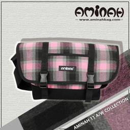 潮牌AMINAH~【am-0135】 隨身系列 紅綠格子紋  輕便小物 ~ 袋中袋 / 包中包 歷史價格詳細信息
