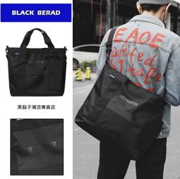 《BBD．黑鬍子》【潮流嚴選】字母織帶皮革拼接設計．大容量時尚街頭潮流後背包【三色】【98760】 歷史價格詳細信息