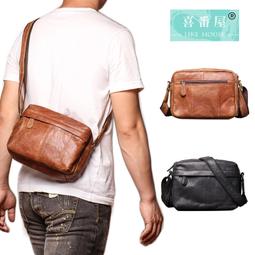 真皮頭層牛皮復古男士肩背斜肩斜背公事公務手提男LB384 歷史價格詳細信息