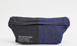 側背包 黑色拼接麻灰斜紋造型包包【NZC34】 歷史價格詳細信息