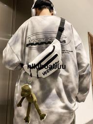 潮流ins斜挎包運動潮牌嘻哈韓版時尚百搭日系胸包簡約單肩小揹包 歷史價格詳細信息