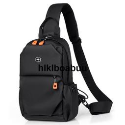 瑞士軍士刀胸包男2023新款男包時尚胸前斜挎包大容量韓版潮牌揹包 歷史價格詳細信息