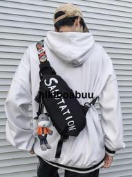 日系斜挎包男ins潮牌2022新款大容量男士包包帆布郵差包男單肩包 歷史價格詳細信息