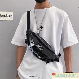 側背包 斜背包 潮牌斜挎包男士ins運動腰包休閑時尚單肩包女學生個性小跨包胸包 歷史價格詳細信息