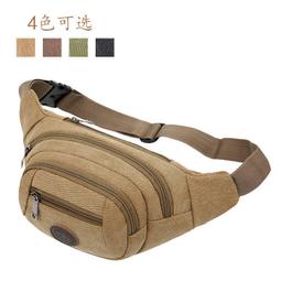 新款男士腰包多功能生意收銀多層帆布實用耐磨男女通用大容量熱賣 歷史價格詳細信息