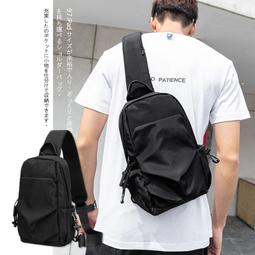 男背包 男士斜背包 運動胸包 騎士包 【D524】潮牌日系胸包男士ins簡約斜背包腰包背包小挎包女帆布學生斜背包 歷史價格詳細信息