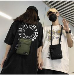 日韓潮流防水尼龍撞色豬鼻側斜背包 NEW STAR BA39 歷史價格詳細信息