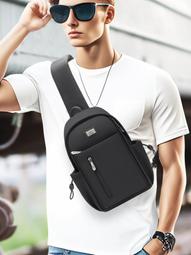 休閒胸包2023新款韓版時尚男士運動旅行單肩包輕便牛津布揹包斜跨 歷史價格詳細信息