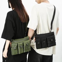 馬登工裝日系多口袋機能單肩郵差斜跨包戶外山系腰包側肩男揹包小 歷史價格詳細信息