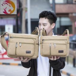男帆布側背包 帆布帥包  男帆布包大容量  帆布斜背包  復古郵差包 帆布包斜背包  肩背帆布包-包沒煩惱 歷史價格詳細信息