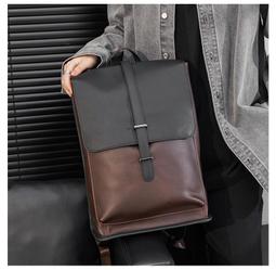 雙肩包男士真牛皮商務休閒電腦包簡約大容量2023新款出差旅行揹包 歷史價格詳細信息