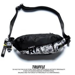 【潮牌+】胸包男士新款 潮牌機車斜背包 防潑水牛津布 密碼鎖 運動休閒單肩背包男女--麥包包 歷史價格詳細信息