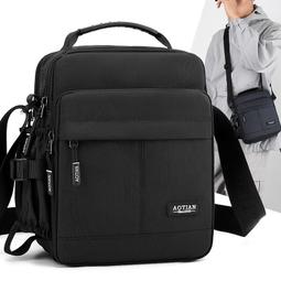 『購物趣』新款時尚休閒橫版男士包包簡約多層男包單肩斜挎手提包收納包休閒包旅行包外出包~TD17519 歷史價格詳細信息