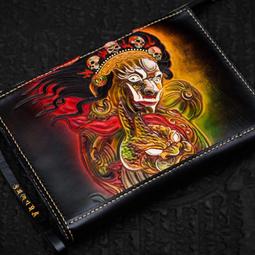 『皮皮創』原創設計手作真皮雕刻迷你小圓包。重工精雕純手工頭層植鞣牛皮雕刻小包單肩包真皮雕小老虎斜背包休閑百搭可愛小萌虎包 歷史價格詳細信息