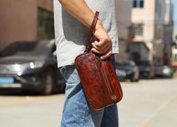 歐美復古大容量手拿男真皮長夾錢包 黑色 73lu64【米蘭精品】獨家進口 歷史價格詳細信息