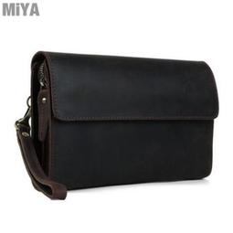 MiYA Qimat 義大利磨砂牛皮真皮復古男手拿包 棕色 歷史價格詳細信息