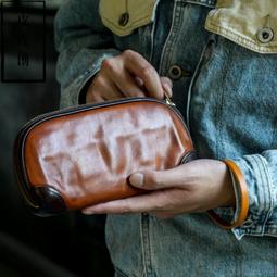 『皮皮創』原創設計手作手作包。 英倫風極簡帆布拼接植鞣牛皮機車包純手工真皮腰包騎行包死飛包真皮胸包 4種背法 歷史價格詳細信息