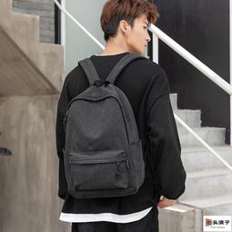 黑色帆布後背包   AMINAH~【am-0271】 歷史價格詳細信息