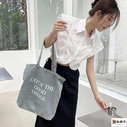 帆布包 牛仔包 牛仔帆布包 日系包包 百搭ins斜挎包包女夏新款潮簡約大容量文藝單肩包牛仔帆布包--麥包包 歷史價格詳細信息