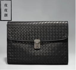 『皮皮創』原創設計手作真皮編織斜背包。日系簡約黑色頭層植鞣牛皮編織包男女隨身小包真皮單肩迷你小包 歷史價格詳細信息