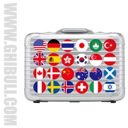 【國旗商品創意館】世界國旗、國徽圓形登機箱貼紙&amp;#65295;抗UV防水&amp;#65295;各圖案可客製和收集 歷史價格詳細信息