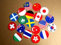 【國旗商品創意館】世界國旗、國徽圓形登機箱貼紙&amp;#65295;抗UV防水&amp;#65295;各圖案可客製和收集 歷史價格詳細信息