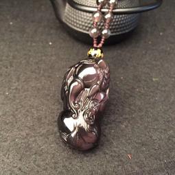 彩 黑曜石 天然 雕刻美 咬錢猛 貔貅 手珠 手鍊 16mm 左右 超值價450元 歷史價格詳細信息