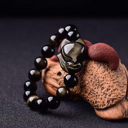 佛珠手串 天然佛珠東海水晶天然金曜石彌勒佛大肚佛笑佛吊墜男女款笑口常開項鏈 歷史價格詳細信息