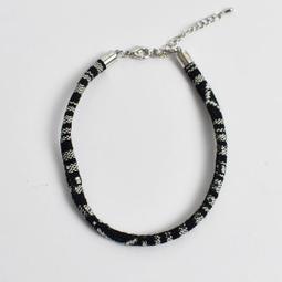 腳鍊 英文橢圓牌黑白編織【NAS21】 歷史價格詳細信息