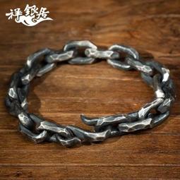 999純銀手鏈男士99足銀飾品潮流情侶款女簡約個性男生肖手串首飾 歷史價格詳細信息