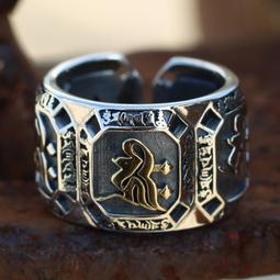 S925純銀男戒指復古國風神獸貔貅開口指環潮流男友力單身霸氣禮物-哈囉好物 歷史價格詳細信息