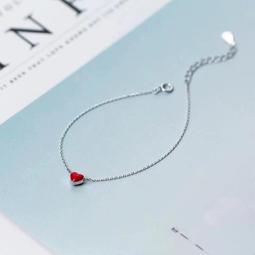 S925純銀心形紅剛玉鑲鋯石吊墜女氣質輕奢大方掛飾 歷史價格詳細信息