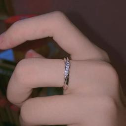 情侶戒指一對純銀925莫比烏斯環素圈對戒送男女朋友七夕生日禮物 歷史價格詳細信息