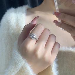 仿真鉆莫桑石戒指女 一克拉求婚訂婚鉆戒簡約小清晰日韓經典款式--鴻運飾品 歷史價格詳細信息