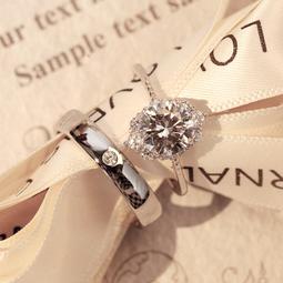 活口可調節對戒結婚仿真假鑽戒一對女婚禮儀式現場用求婚戒指道具 歷史價格詳細信息