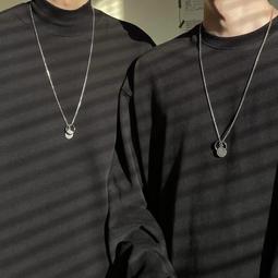 戒指項鍊 項鍊男 男生項鍊 鈦鋼項鍊 男項鍊 戒指 項鍊 嘻哈項鍊 潮項鍊 男士項鍊 潮流項鍊 男性項鍊 歷史價格詳細信息