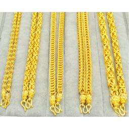 越南沙金項鍊 霸氣大金粗鏈子男 土豪金鍊條 仿真金項鍊 鍍金項鍊 龍骨鏈/米字鏈/麻花鏈/雙扣鏈 久不掉色 網紅大金鍊子 歷史價格詳細信息